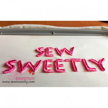 Velvet Style Embroidery Font-1-1