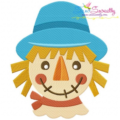 Scarecrow Head Embroidery Design Pattern-1