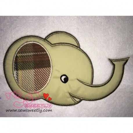 Baby Elephant Applique Design Pattern-1