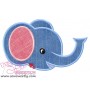 Baby Elephant Applique Design Pattern-2