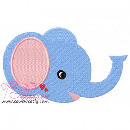 Baby Elephant Embroidery Design- 1