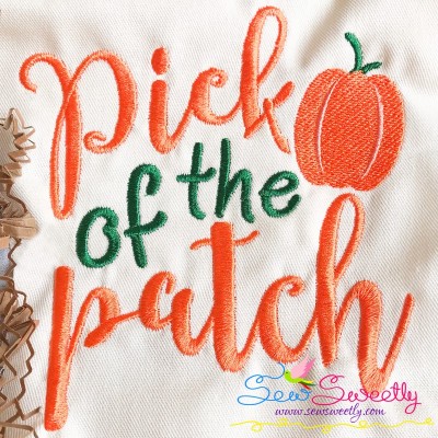 Pick of The Patch Fall Lettering Embroidery Design Pattern-1