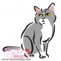 Cute Cat Embroidery Design Pattern-2