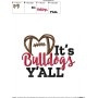 It's Bulldogs Y'all Football Embroidery Design Pattern-2