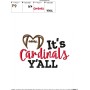 It's Cardinals Y'all Football Embroidery Design Pattern-2