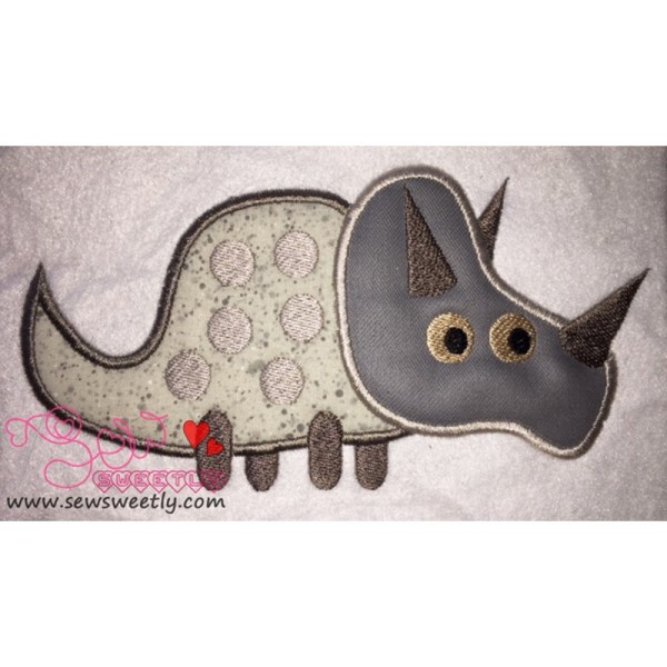 Cute Dino-1 Applique Design Pattern-1
