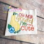 Oh My Gourd I'm Cute Lettering Applique Design Pattern-2