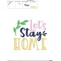 Let's Stay Home Embroidery Design Pattern-2