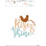 Rise And Shine Embroidery Design Pattern-2