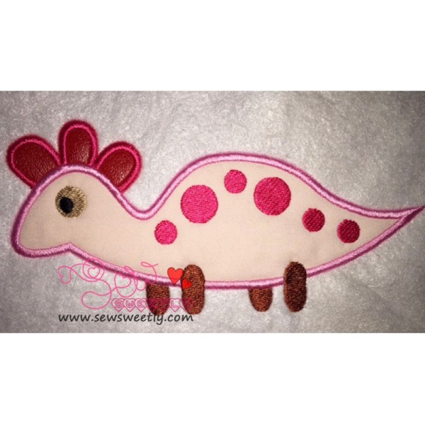 Cute Dino-2 Applique Design Pattern-1