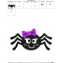 Girl Spider Embroidery Design Pattern-2