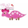 Cute Dino-2 Applique Design Pattern-3