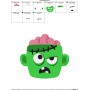 Zombie Face Embroidery Design Pattern-2