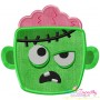 Zombie Face Applique Design Pattern-1