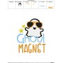 Ghoul Magnet Lettering Embroidery Design Pattern-2
