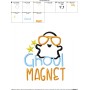 Ghoul Magnet Lettering Applique Design Pattern-4