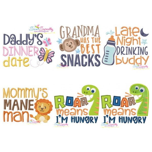 Baby Lettering Embroidery Design Bundle-1