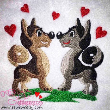 Valentine Love Embroidery Design Pattern-1