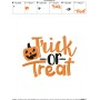 Trick Or Treat-2 Lettering Embroidery Design Pattern-2