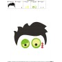 Halloween Face- Zombie-Filled Embroidery Design Pattern-2