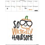 So Wickedly Handsome Lettering Applique Design Pattern-2