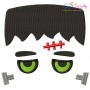 Halloween Faces Filled Embroidery Design Bundle-4