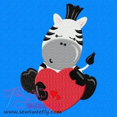 Safari Valentine-3 Embroidery Design Pattern-1