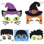 Halloween Faces Applique Design Bundle-1
