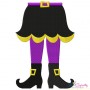 Witch Legs Embroidery Design Pattern-1