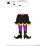 Witch Legs Embroidery Design Pattern-2
