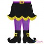Witch Legs Applique Design Pattern-1