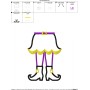 Witch Legs Applique Design Pattern-2