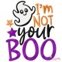 I'm Not Your Boo Lettering Embroidery Design Pattern-1