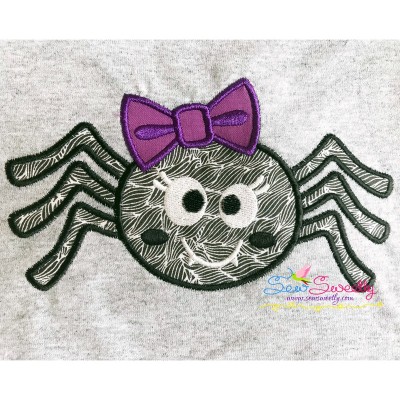 Girl Spider Applique Design Pattern-1
