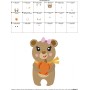 Fall Bear Girl Embroidery Design Pattern-2