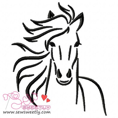 Horse-1 Embroidery Design Pattern-3