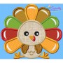 Sitting Turkey Boy Applique Design Pattern-1