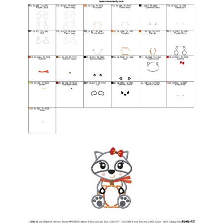 Fall Raccoon Patterns Fall Raccoon Girl Applique Design Pattern