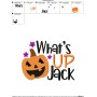 What's Up Jack Lettering Embroidery Design Pattern-2