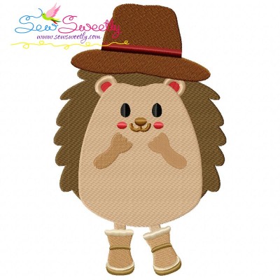 Hedgehog- Boy Embroidery Design Pattern-1