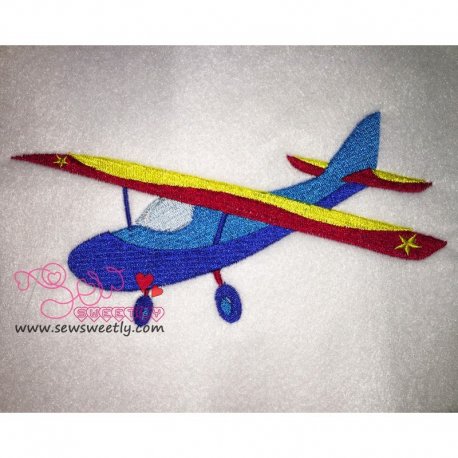 Airplane-2 Embroidery Design Pattern-1