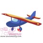 Airplane-2 Embroidery Design Pattern-2