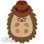 Hedgehog- Boy Sleeping Embroidery Design Pattern-1