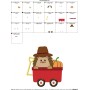 Hedgehog- Boy Wagon Embroidery Design Pattern-2