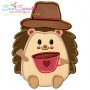 Fall Hedgehogs Boy Applique Design Bundle-3