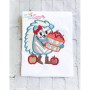 Hedgehog Girl Apples Applique Design Pattern-2