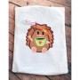Hedgehog Girl With Coffee Applique Design Pattern-2