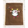 Hedgehog Girl Leaves Applique Design Pattern-2