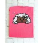 Hedgehog Girl Peeking Applique Design Pattern-3