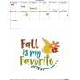 Fall Is My Favorite Lettering Embroidery Design Pattern-2